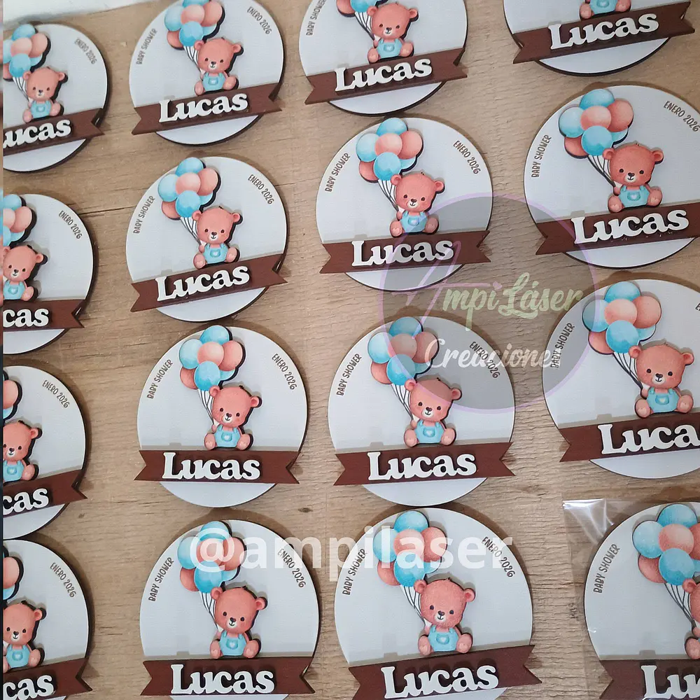Iman baby shower oso en capas