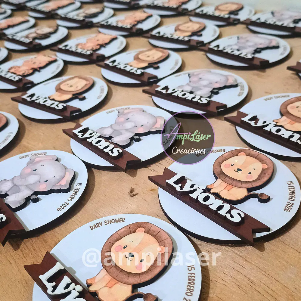 Iman baby shower animalitos en capas
