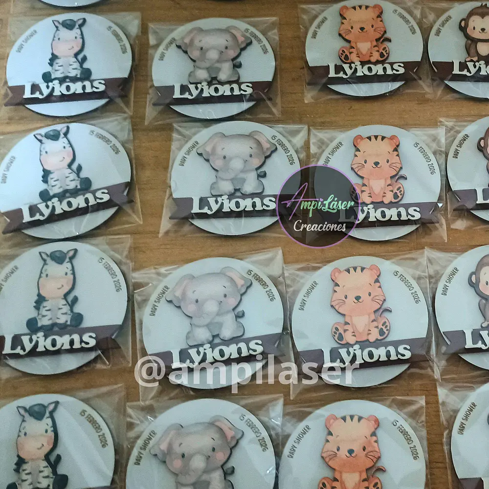 Iman baby shower animalitos en capas