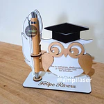 Búho graduación portalapiz