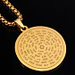 Collar de acero Para Hombre Y Mujer Dije Kabbalah 72 Nombres - Miniatura 7
