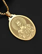Collar De Acero Para Hombre Mujer Dije Jesús Sagrado Corazón - Miniatura 4