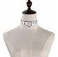 Collar Choker Gargantilla Encaje Corazón Plateado Para Mujer - Miniatura 2