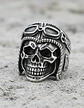 Anillo Color Plata Acero Inoxidable Cráneo Ruta 66 Hombre - Miniatura 2