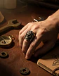 Anillo Color Plata Acero Inoxidable Cráneo Ruta 66 Hombre - Miniatura 5