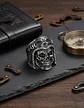 Anillo Color Plata Acero Inoxidable Cráneo Ruta 66 Hombre - Miniatura 6