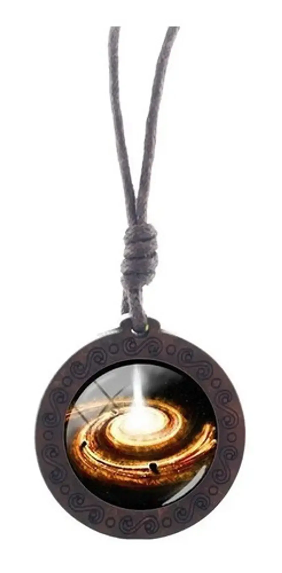 Collar para Mujer Y Hombre dije de Madera Galaxia Planetas Cristal 1