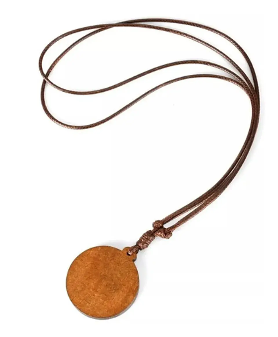 Collar para Mujer Y Hombre dije de Madera Galaxia Planetas Cristal 4