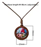 Collar para Mujer Y Hombre dije de Madera Galaxia Planetas Cristal - Miniatura 8