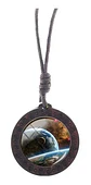 Collar para Mujer Y Hombre dije de Madera Galaxia Planetas Cristal - Miniatura 17