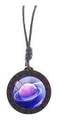 Collar para Mujer Y Hombre dije de Madera Galaxia Planetas Cristal - Miniatura 21