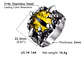 Anillo Color Plata Ojo Dragón Cráneo Acero Inoxidable Hombre - Miniatura 3