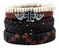 Manilla Pulsera Brazalete Cuentas Cuero Hombre Mujer Moda - Miniatura 6