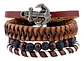 Manilla Pulsera Brazalete Cuentas Cuero Hombre Mujer Moda - Miniatura 10