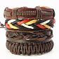 Manilla Pulsera Brazalete Cuentas Cuero Hombre Mujer Moda - Miniatura 13