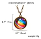 Collar Cristal Galaxia Espacio Planeta Universo Hombre Mujer - Miniatura 2