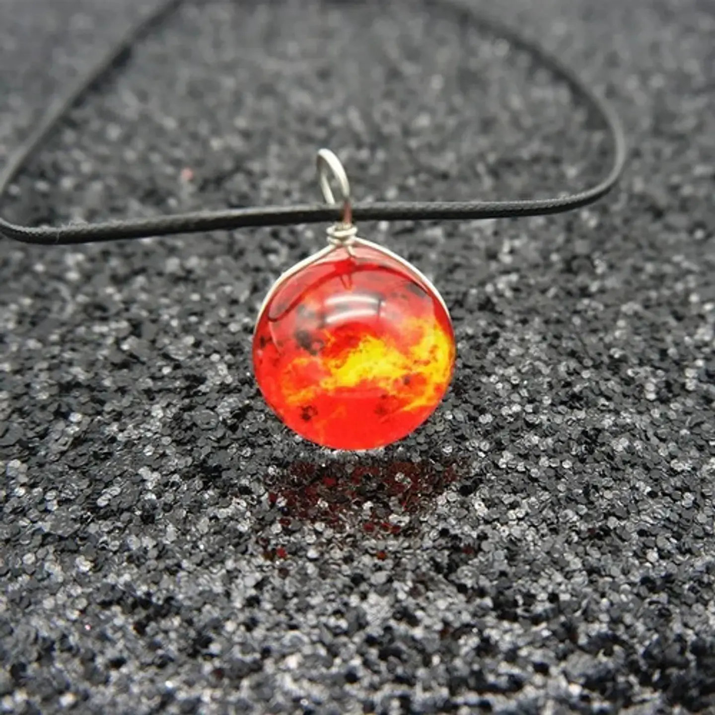 Collar Cristal Galaxia Espacio Planeta Universo Hombre Mujer 15