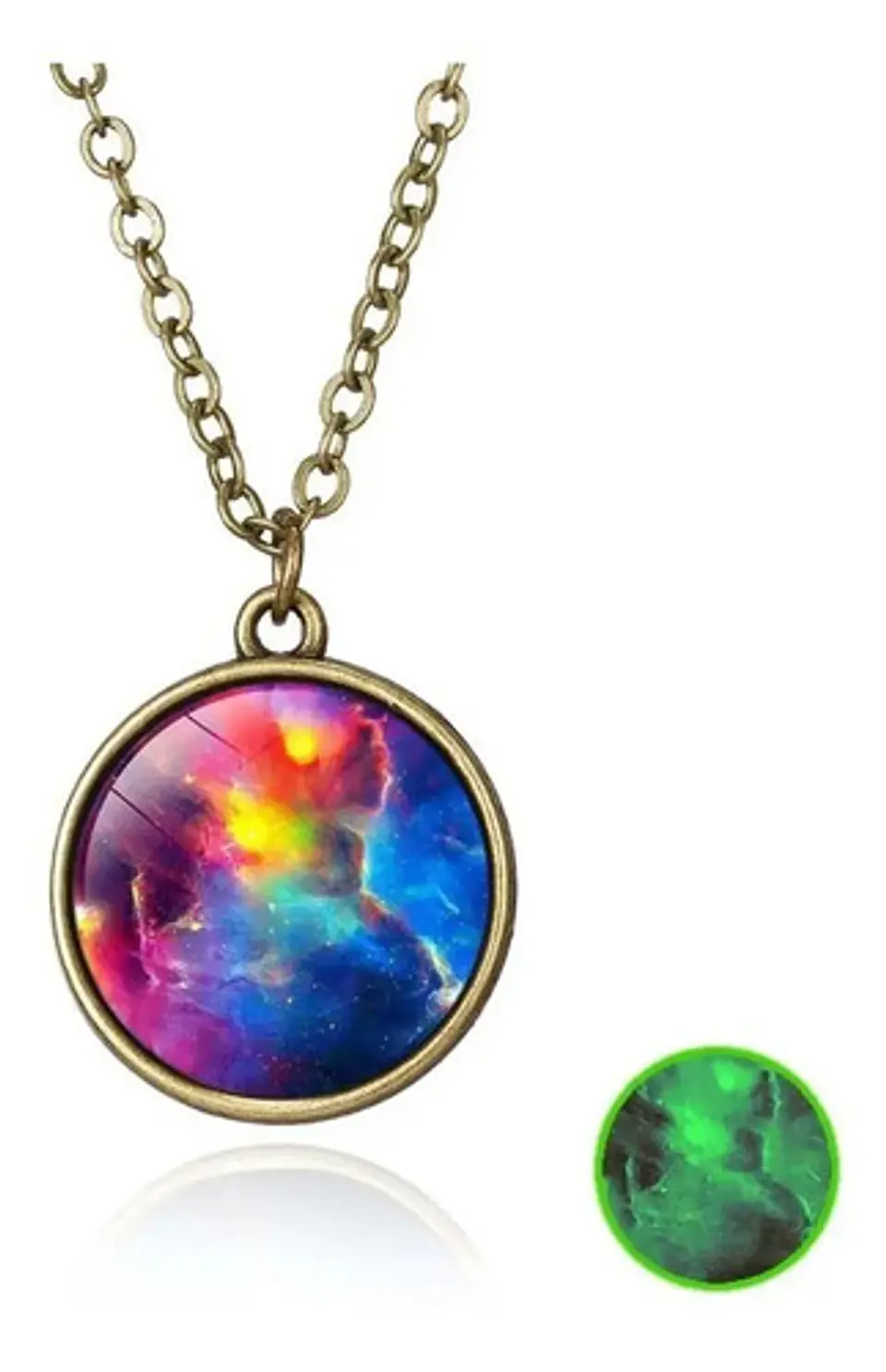 Collar Cristal Galaxia Espacio Planeta Universo Hombre Mujer 20