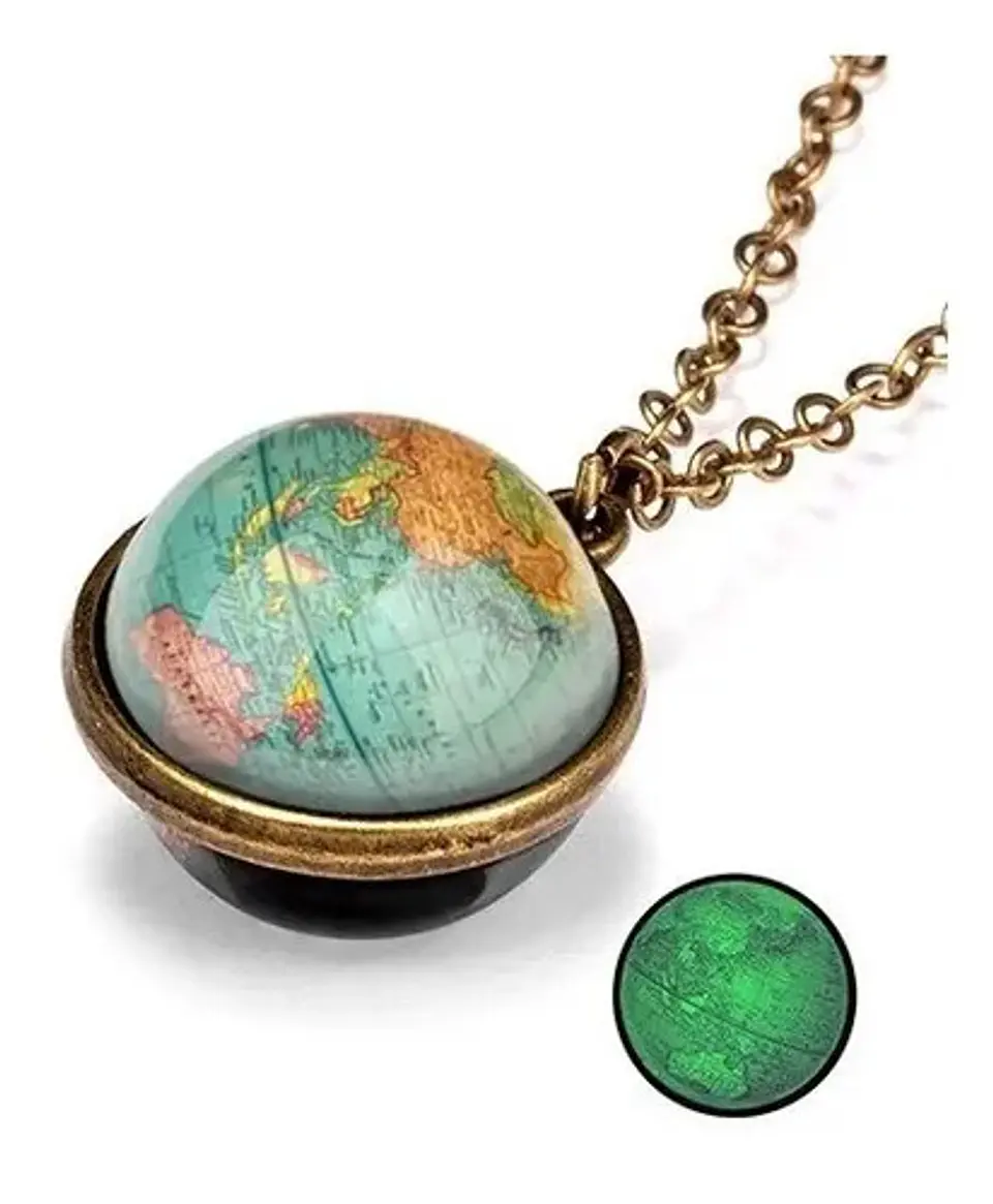 Collar Cristal Galaxia Espacio Planeta Universo Hombre Mujer 22