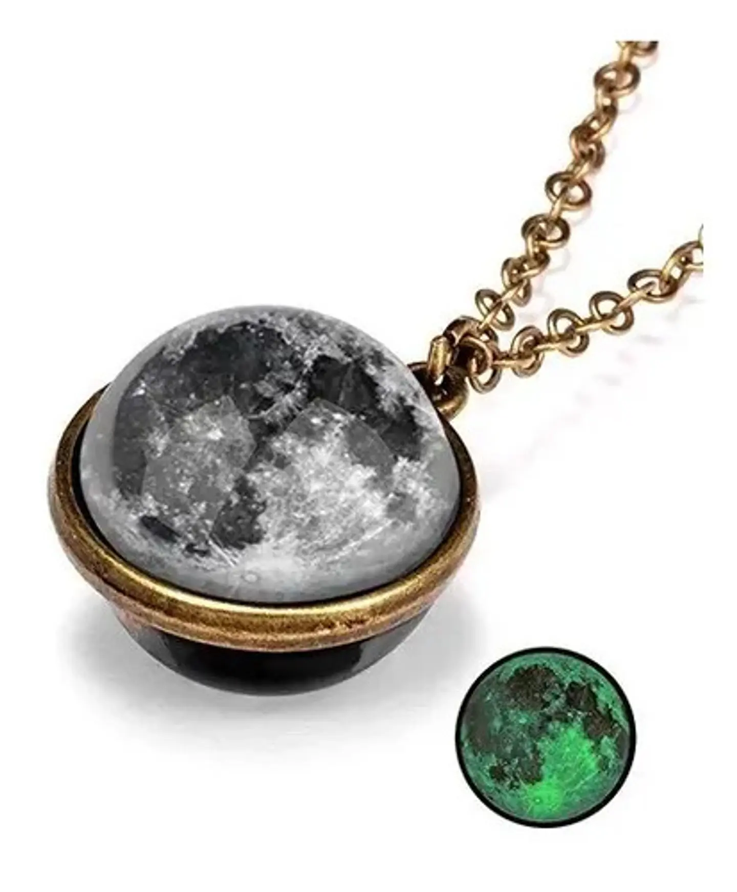 Collar Cristal Galaxia Espacio Planeta Universo Hombre Mujer 23