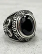 Anillo Acero Inoxidable Piedra Iluminati Cráneo Biker Hombre - Miniatura 3