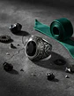Anillo Acero Inoxidable Piedra Iluminati Cráneo Biker Hombre - Miniatura 7