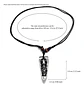 Collar Colgante Cuero Colmillo Jefe Indio Tribu Hombre Mujer - Miniatura 2