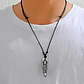 Collar Colgante Cuero Colmillo Jefe Indio Tribu Hombre Mujer - Miniatura 4