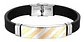 Pulsera Brazalete Manilla Silicona Acero Inoxidable Hombre - Miniatura 1