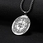 Collar Talismán Amuleto Color Plata Acero Inoxidable Hombre - Miniatura 6