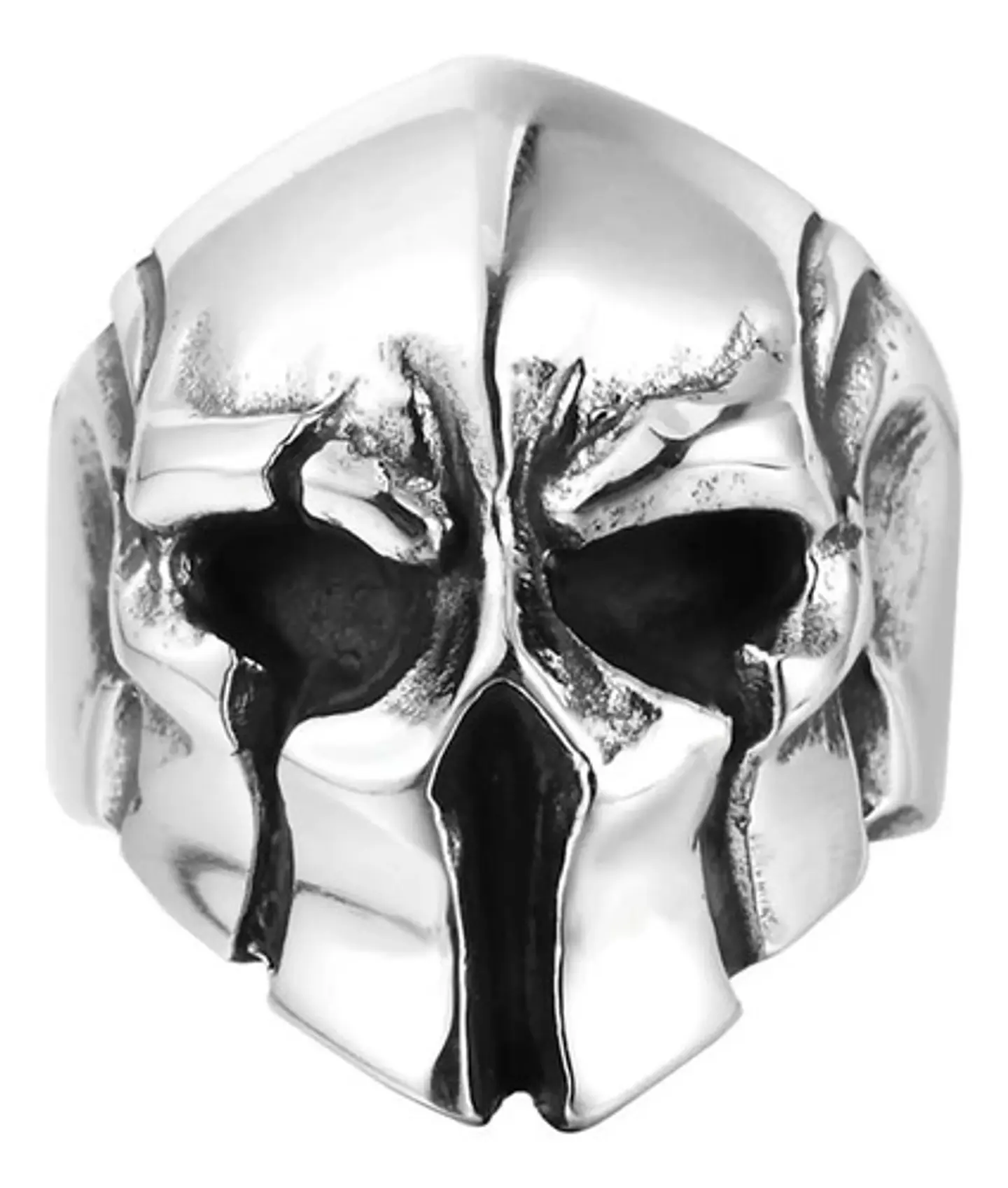 Anillo Acero Inoxidable Casco Gladiador Guerrero Para Hombre 1