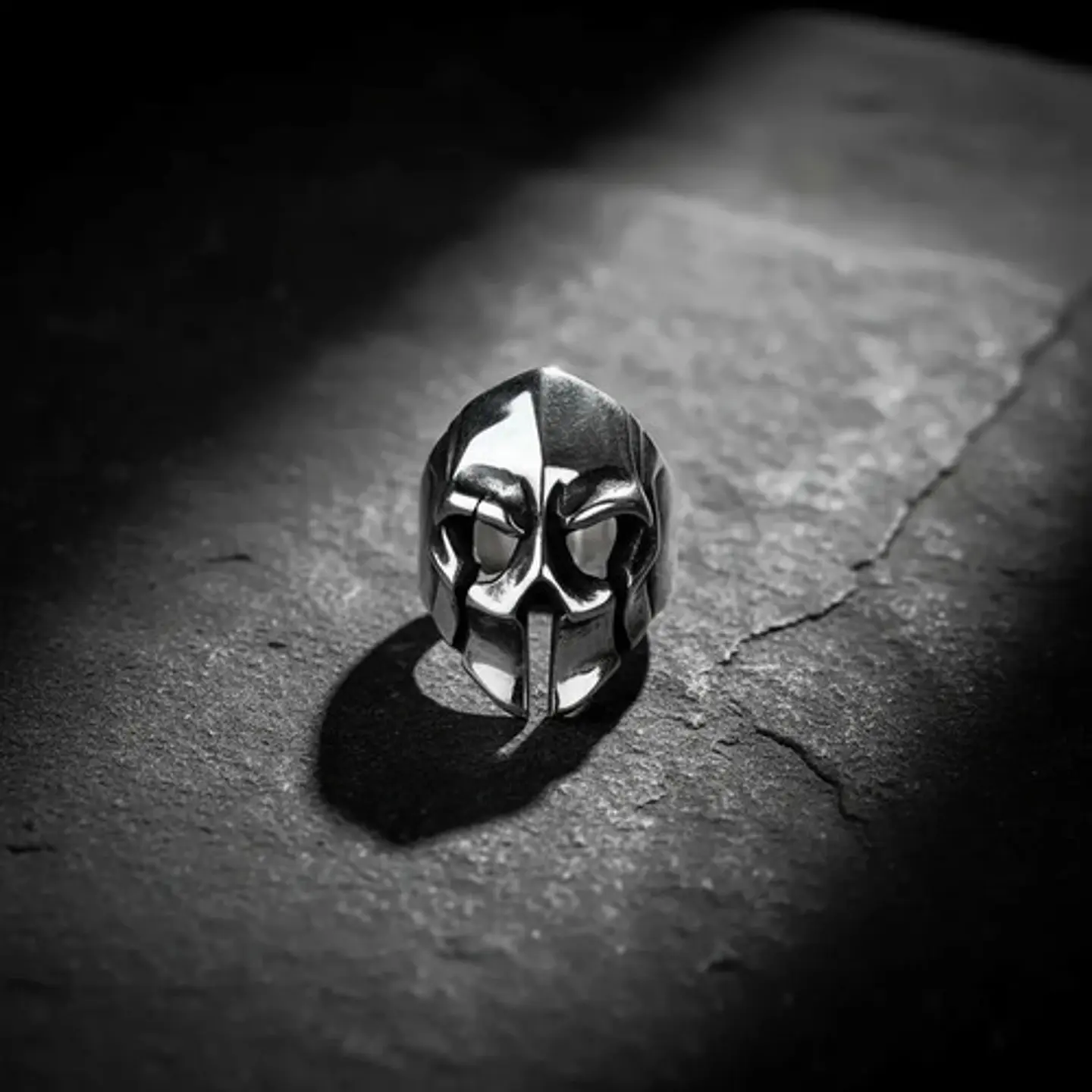 Anillo Acero Inoxidable Casco Gladiador Guerrero Para Hombre 6