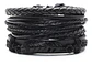 Manilla Pulsera Brazalete Cuentas Cuero Hombre Y Mujer Moda - Miniatura 3