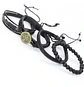 Manilla Pulsera Brazalete Cuentas Cuero Hombre Y Mujer Moda - Miniatura 6