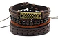 Manilla Pulsera Brazalete Cuentas Cuero Hombre Y Mujer Moda - Miniatura 17
