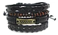 Manilla Pulsera Brazalete Cuentas Cuero Hombre Y Mujer Moda - Miniatura 18