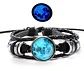 Pulsera Manilla Cuero Luna Brilla En La Oscuridad Hombre Muj - Miniatura 8