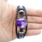 Pulsera Manilla Cuero Luna Brilla En La Oscuridad Hombre Muj - Miniatura 22