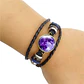 Pulsera Manilla Cuero Luna Brilla En La Oscuridad Hombre Muj - Miniatura 23