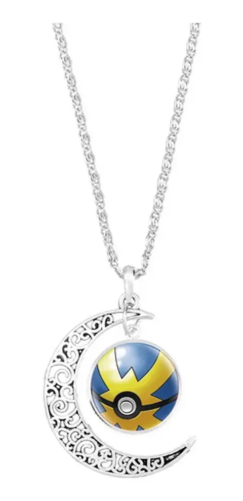 Collar Colgante Cadena Media Luna Pokemon Go Moda