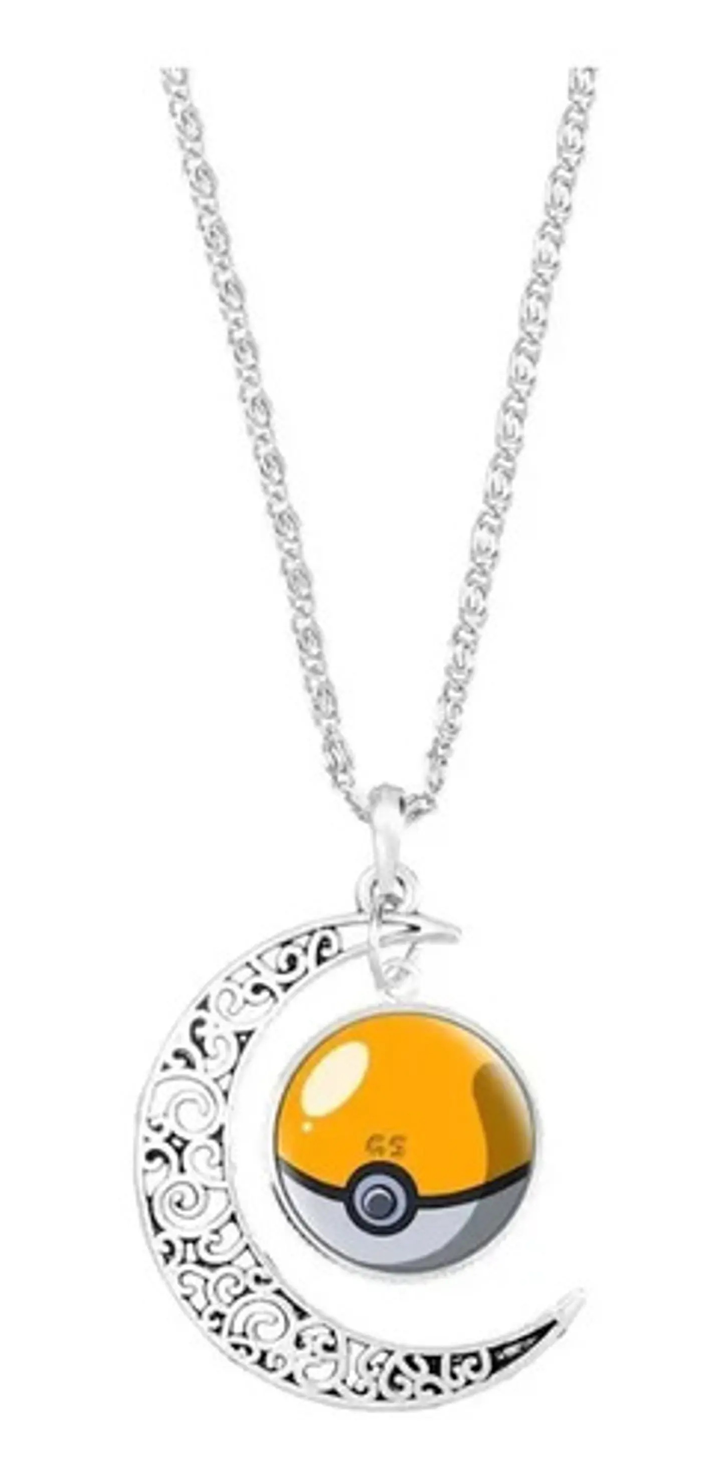 Collar Colgante Cadena Media Luna Pokemon Go Moda 4