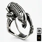 Anillo Acero Inoxidable Titanio Alien Cráneo Skull Hombre - Miniatura 1