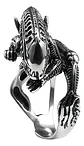 Anillo Acero Inoxidable Titanio Alien Cráneo Skull Hombre - Miniatura 2