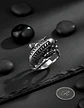 Anillo Acero Inoxidable Titanio Alien Cráneo Skull Hombre - Miniatura 4