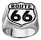 Anillo Acero Inoxidable Ruta 66 Biker Motorista Para Hombre  - Miniatura 1