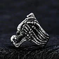 Anillo Color Plata Skull Depredador Acero Inoxidable Hombre  - Miniatura 8