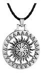 Collar Vikingo Runas Brújula Celta Eslavo Runas Lobo Hombre  - Miniatura 4