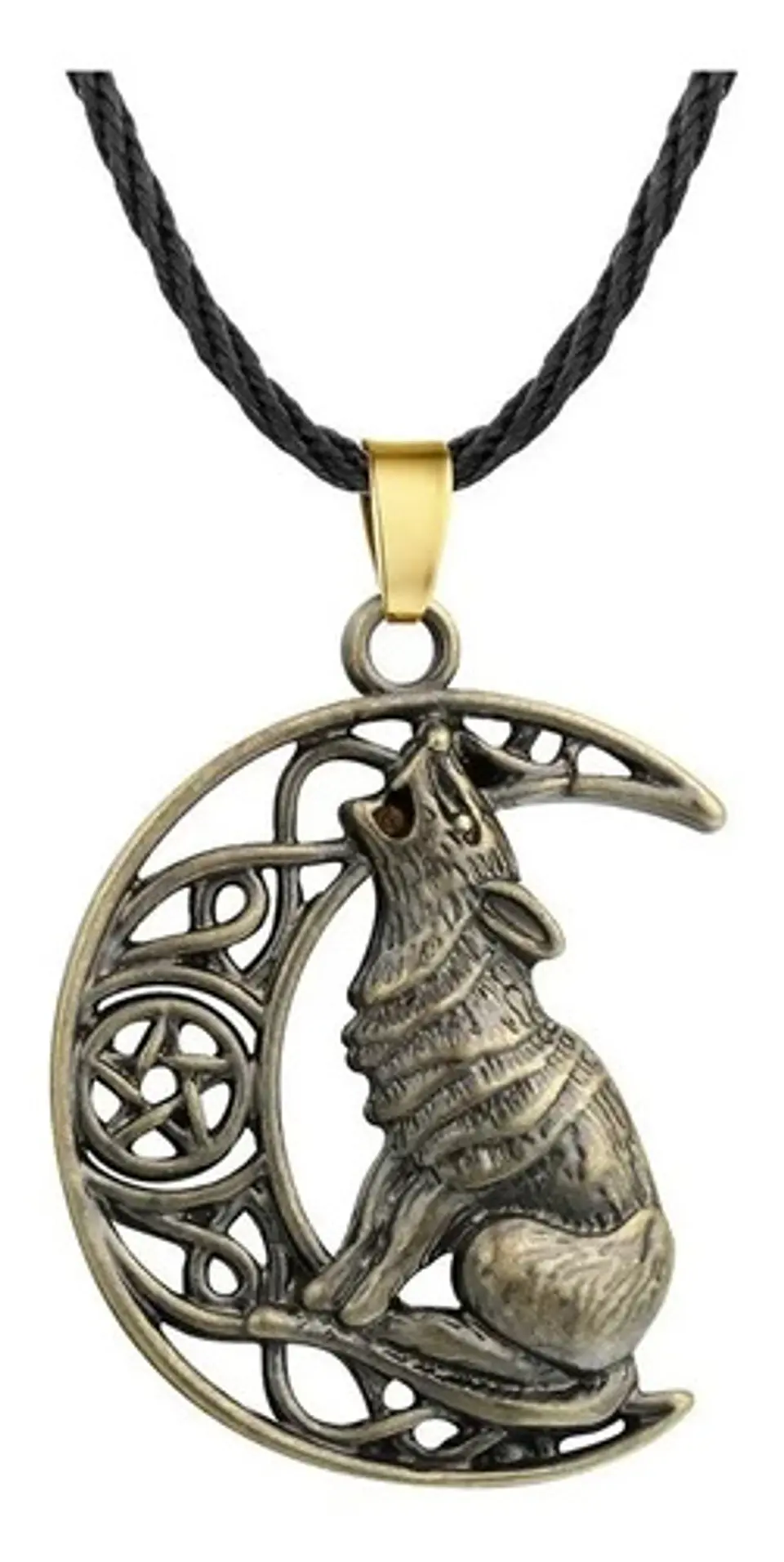 Collar Vikingo Runas Brújula Celta Eslavo Runas Lobo Hombre  9