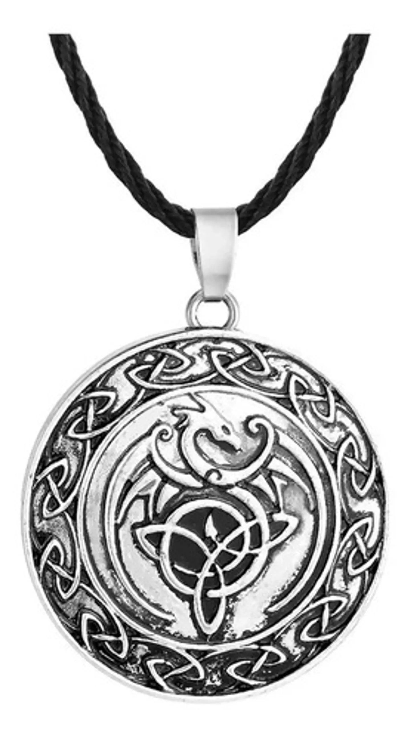 Collar Vikingo Runas Brújula Celta Eslavo Runas Lobo Hombre  10