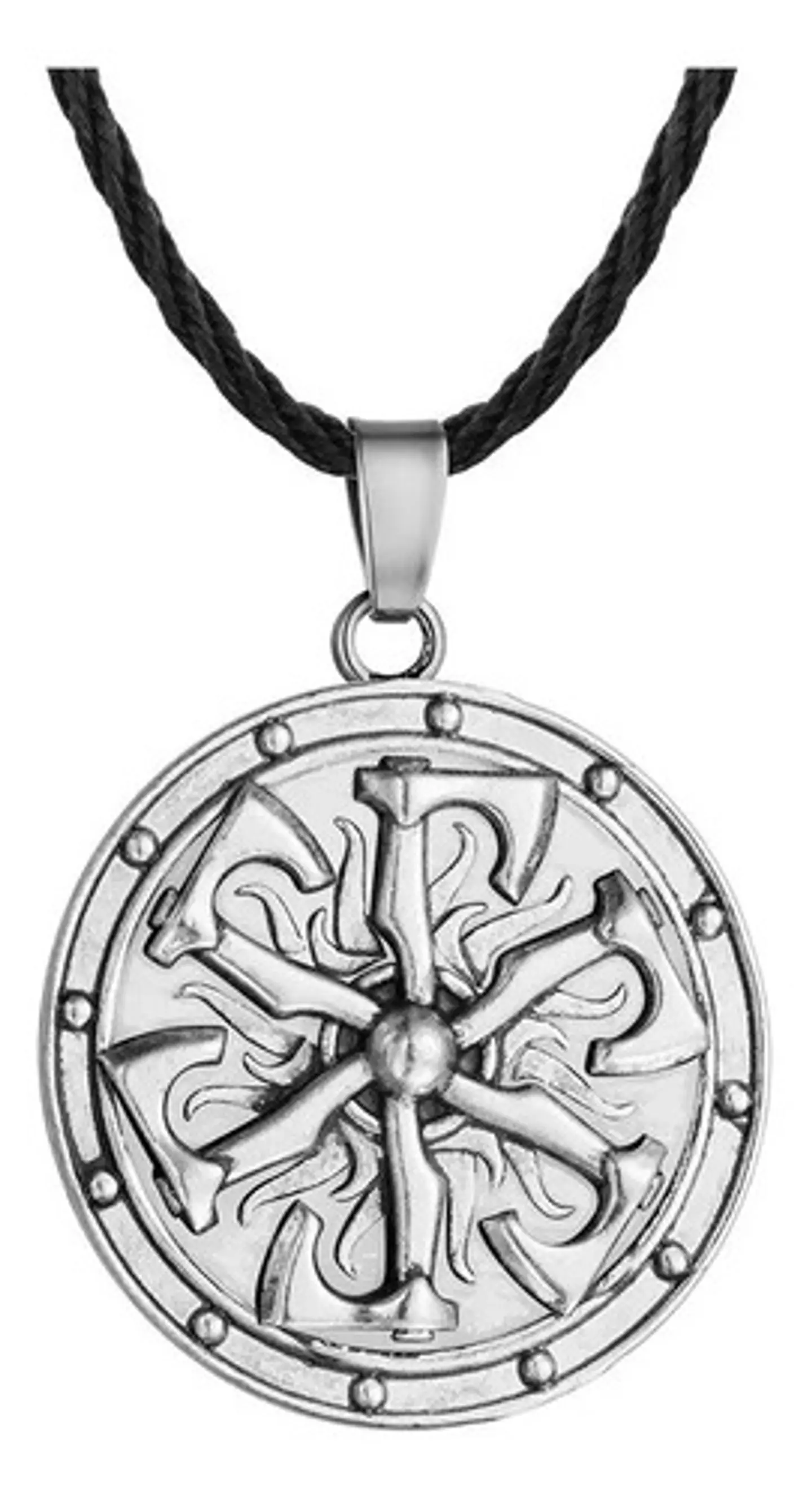 Collar Vikingo Runas Brújula Celta Eslavo Runas Lobo Hombre  12